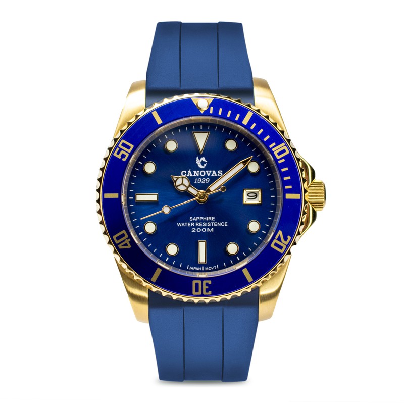 Reloj Canovas 1929 Dorado Sport Negro